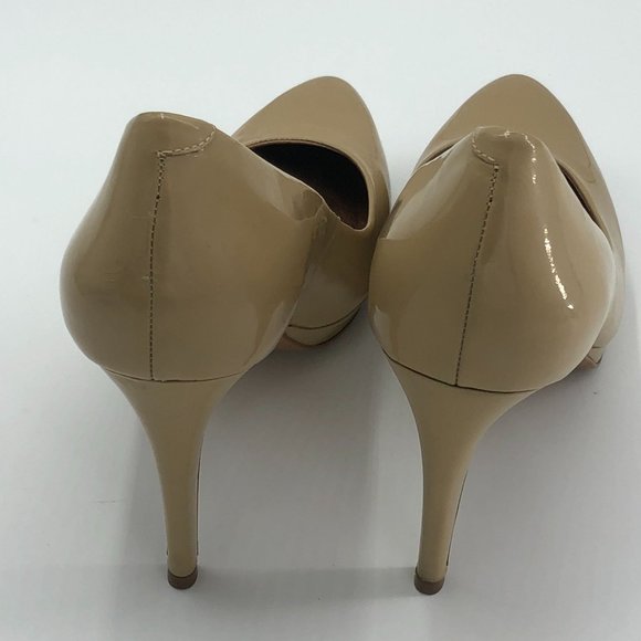 CORSO COMO Nude Patent Leather Platform Stilleto Heels - Picture 4 of 6